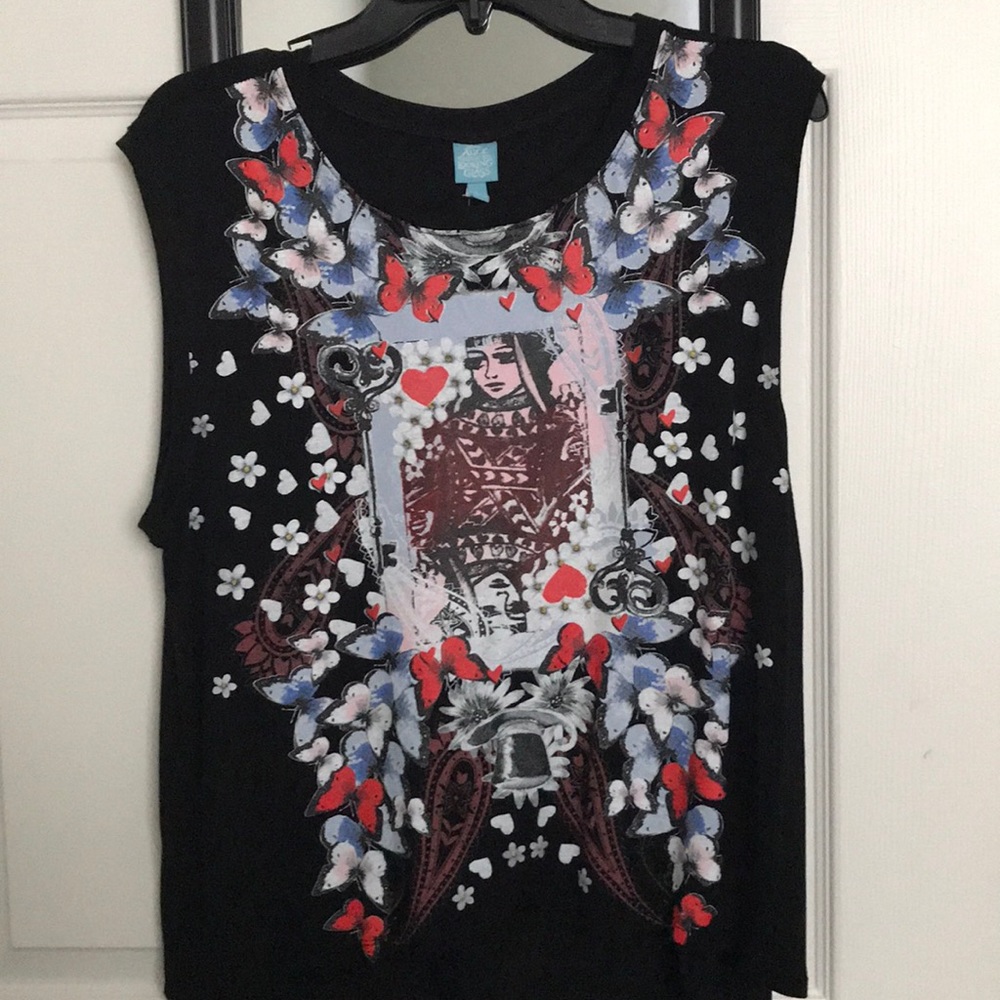 Alice and wonderland card shirt